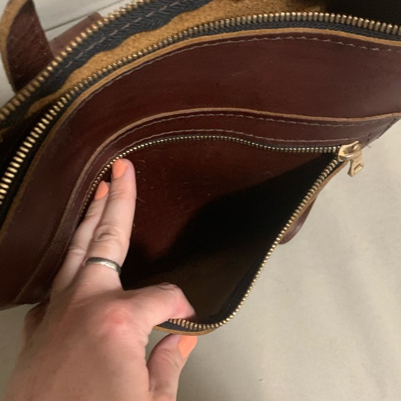 Portland Leather Dark Brown Tote Backpack “The Classic” Size